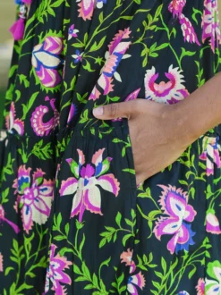 Kalamkari Dress - Black