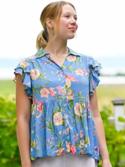 Lillian Blouse - Blue