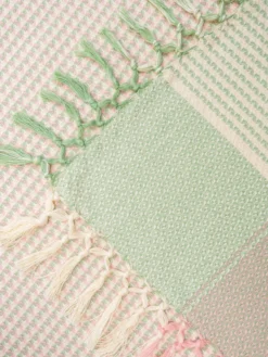Luncheon Plaid Tablecloth - Pink Green