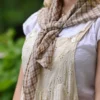Madras Scarf - Ecru