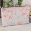 Magnolia Leather Pouch - Sky Blue