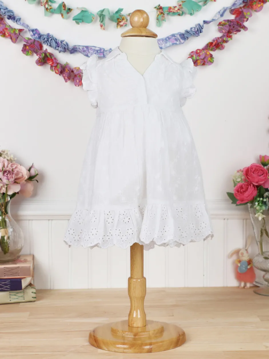 Maldives Baby Dress - White
