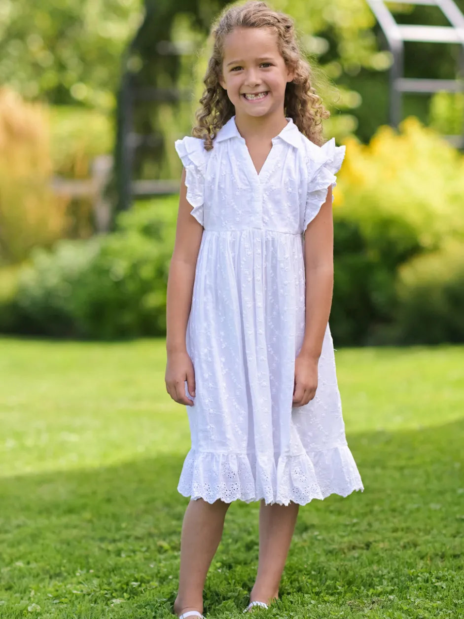 Maldives Kids Dress - White