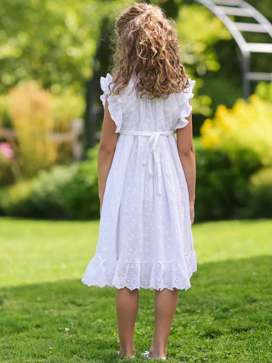 Maldives Kids Dress - White