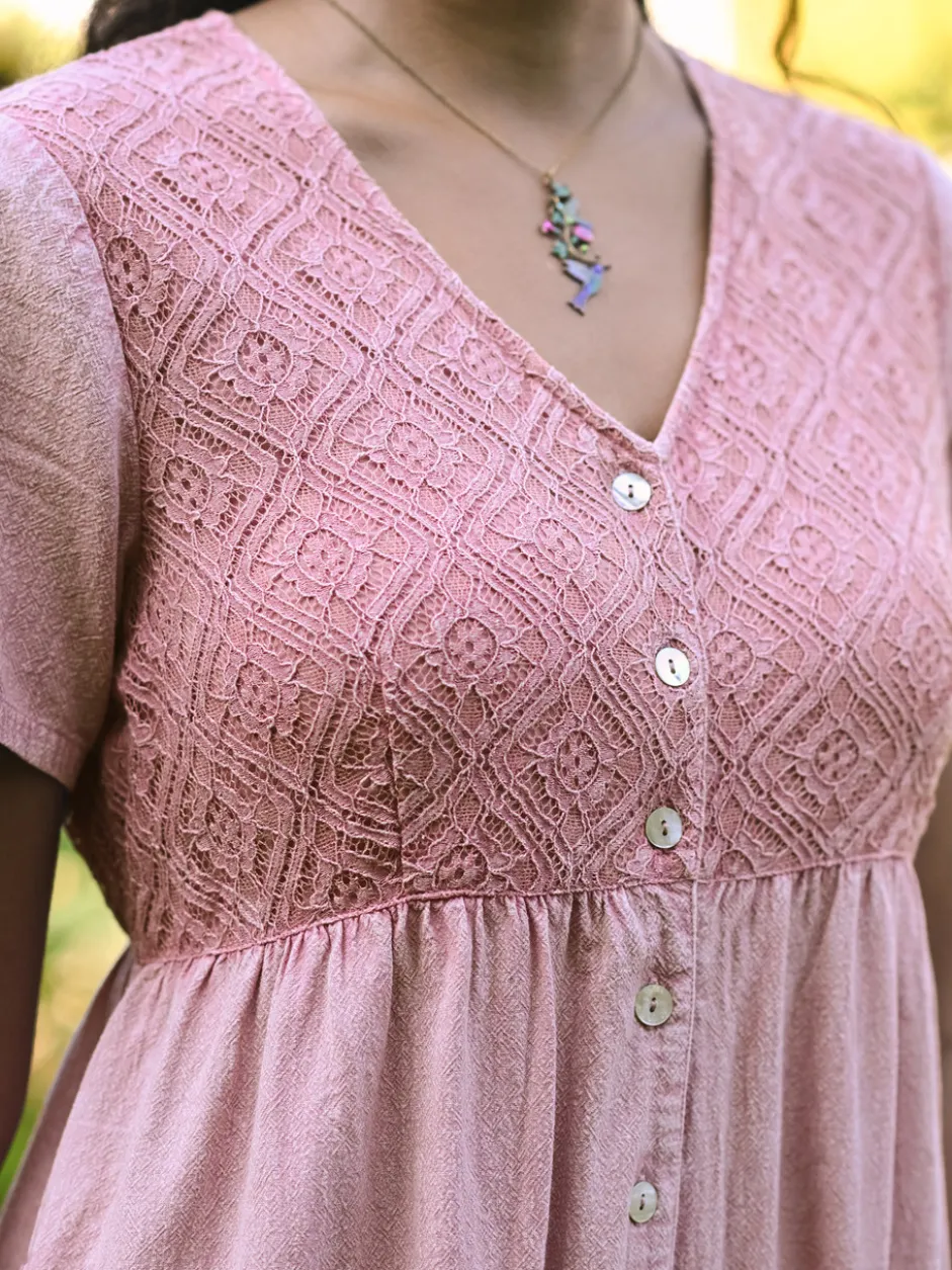 Meg Sunwashed Jumpsuit - Soft Rose