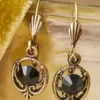Midnight Drop Crystal Earrings