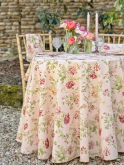 Milene Round Cloth - Rose