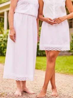 Millie Half Slip Set of 2 - White