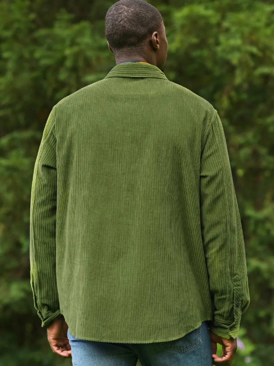 Mossy Path Corduroy Jacket - Forest Green
