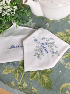 Mother Embroidered Envelope Hankie
