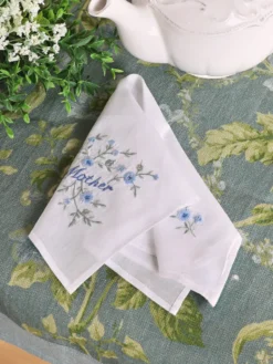Mother Embroidered Envelope Hankie