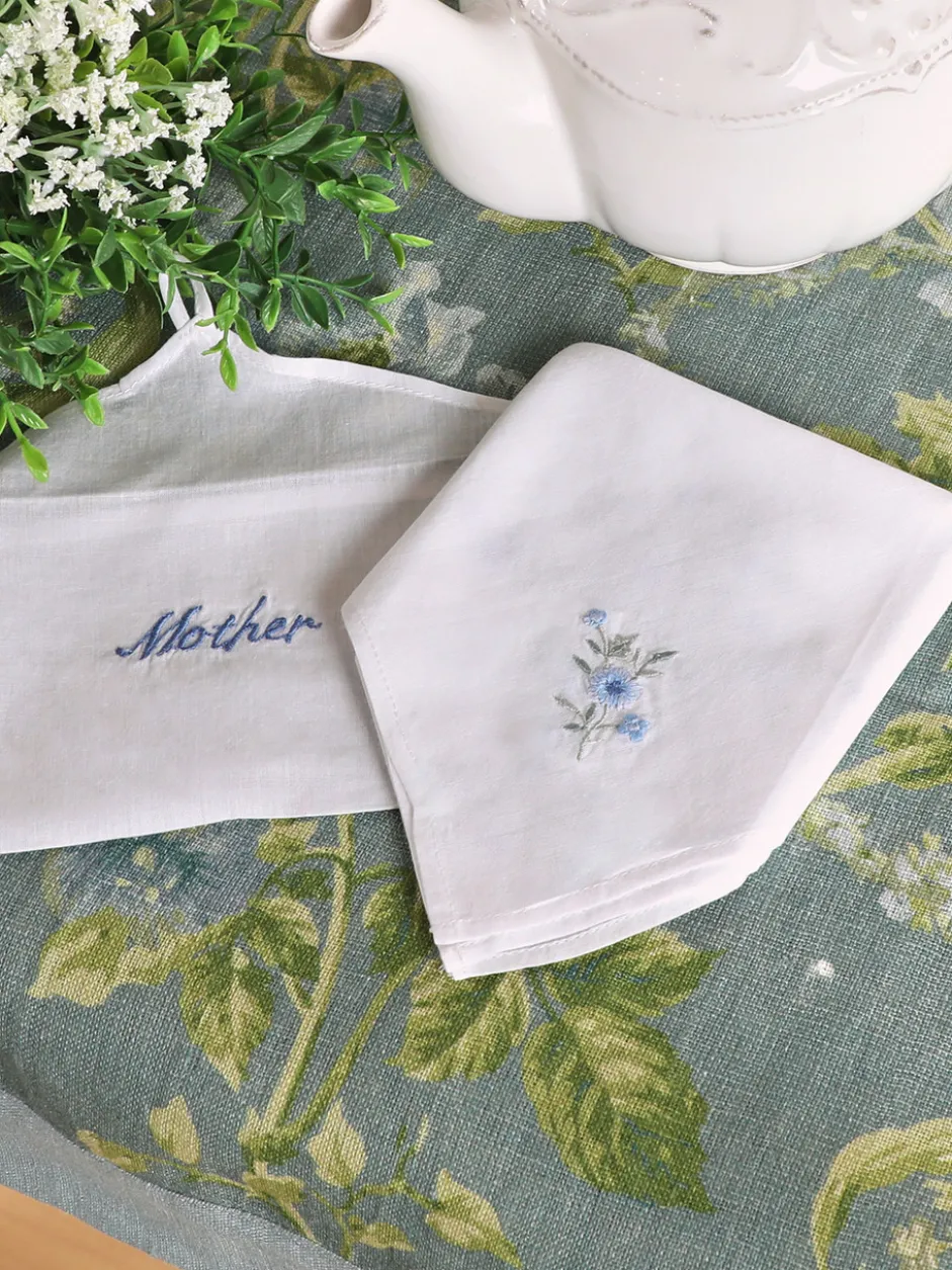 Mother Embroidered Envelope Hankie