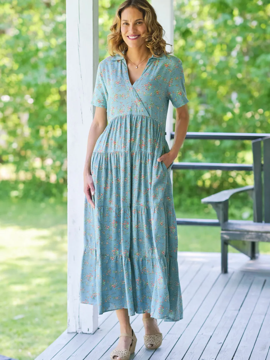Mulberry Dress - Soft Teal