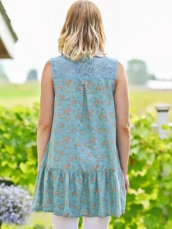 Mulberry Sleeveless Tunic - Soft Teal