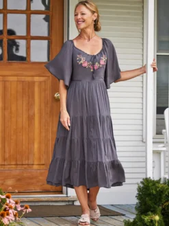 Muse Dress - Charcoal