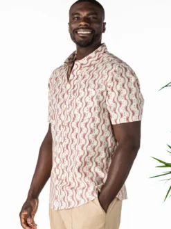 Ocean Life Shirt - Smoke Red