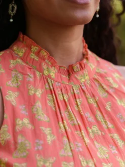 Papillon Dress - Coral