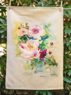 Peony Tea Towel