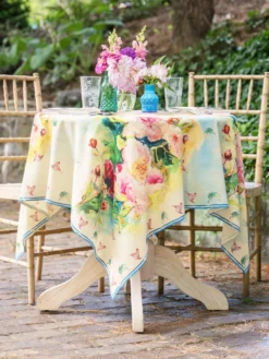Peony Watercolor Tablecloth