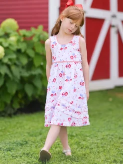 Petra Kids Dress - White