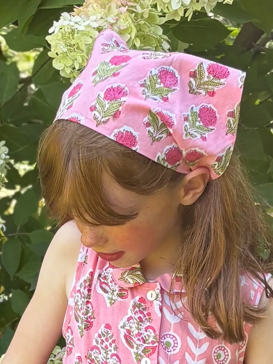 Pink Rose Day Kids Kerchief - Pink