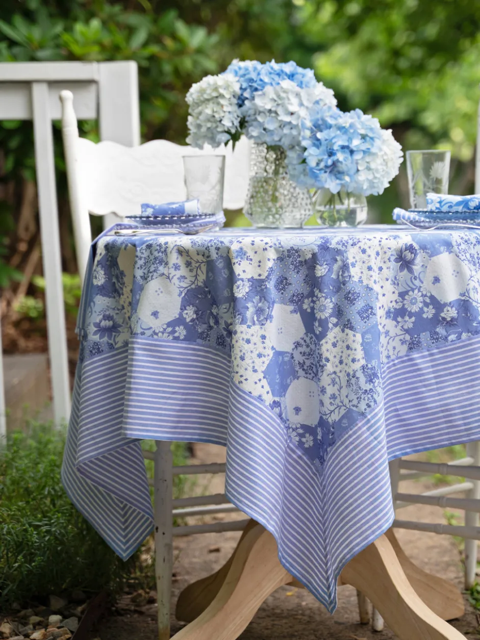 Porcelain Patchwork Tablecloth - Blue