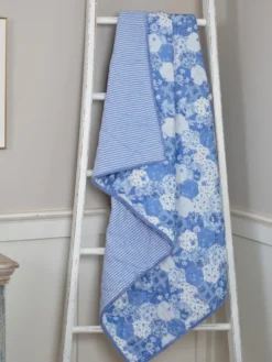 Porcelain Patchwork Throw - Blue