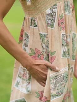 Postcard Jumpsuit - Antique
