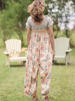 Postcard Jumpsuit - Antique