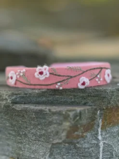 Prairie Embroidered Headband - Light Pink