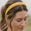 Prairie Embroidered Headband - Yellow Multi