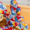 Primary Patchwork Oven Mitt Set of 2 - Multi