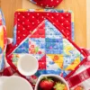 Primary Patchwork Potholder Set of 2 - Multi