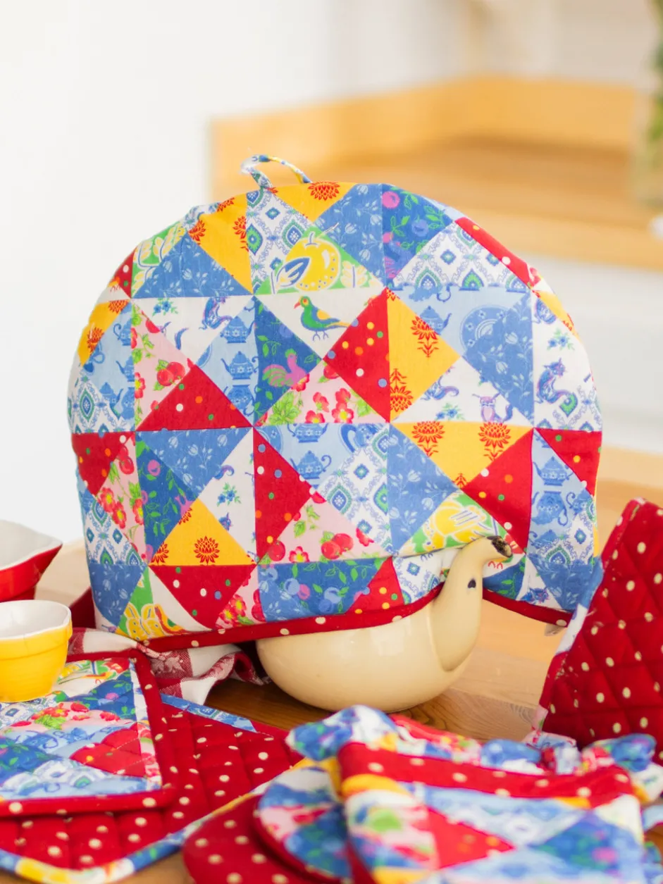 Primary Patchwork Tea Cozy - Multi