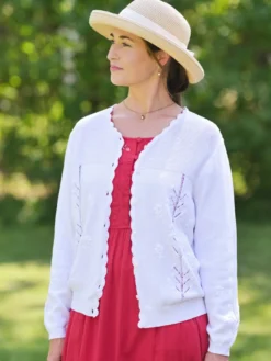 Primavera Cardigan - White