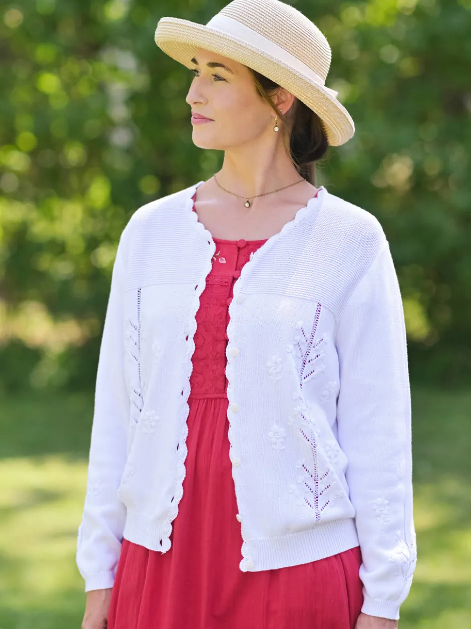 Primavera Cardigan - White