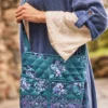 Quilted Crossbody Bag - Estella Teal