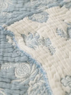 Rebecca's Matelasse Blanket - Blue