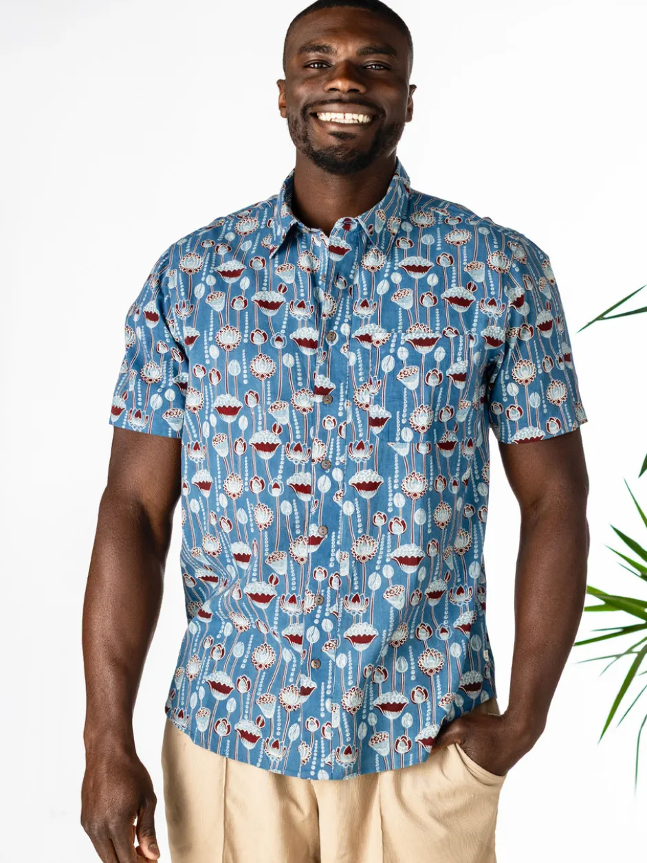 Rise Up Shirt - Indigo