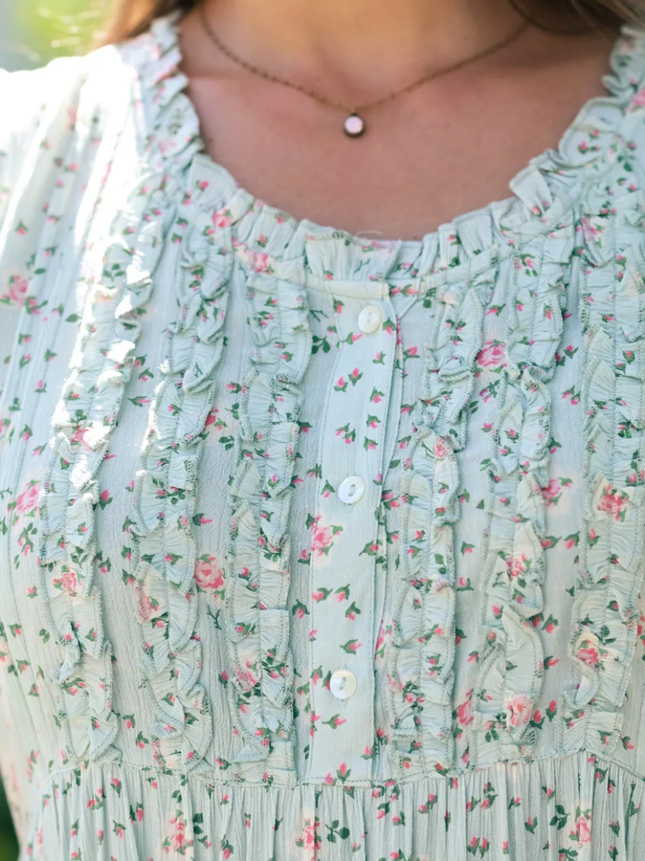 Rosalyn Sleeveless Dress - Aqua