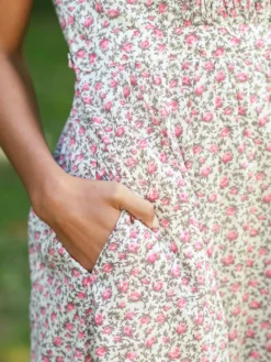 Rosebud Dress - Ecru