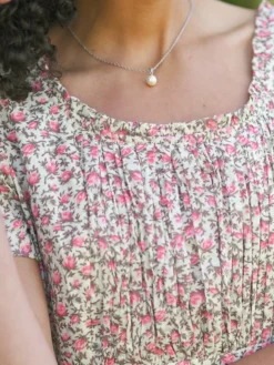 Rosebud Dress - Ecru