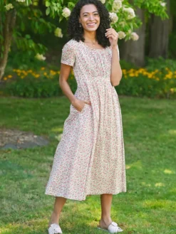Rosebud Dress - Ecru