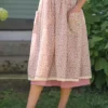 Rosebud Half Pinny - Ecru