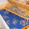 Russian Chintz Drying Mat - Blue