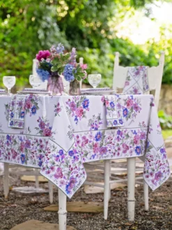 Russian Chintz Tablecloth - Ivory