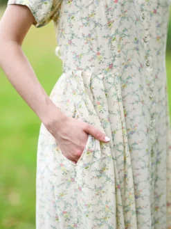 Samantha Classic Dress - Cream