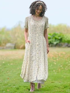 Samantha Classic Dress - Cream