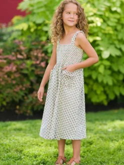 San Remo Kids Dress - White
