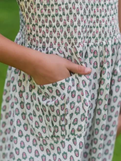San Remo Kids Dress - White
